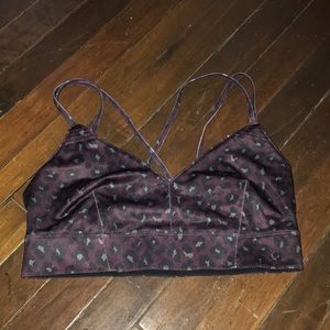 joylab leopard print strappy sports bra bralette